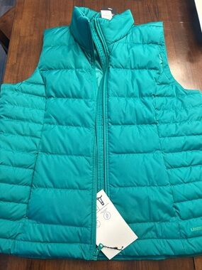 NWT Lands' End Emerald Green Down Puffer Vest - Women’s XL